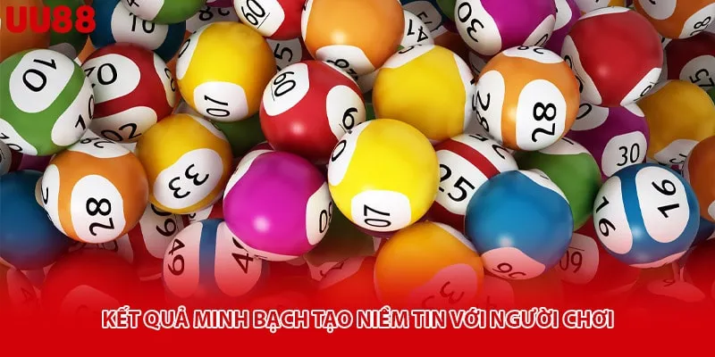 Kết quả minh bạch tạo niềm tin với người chơi